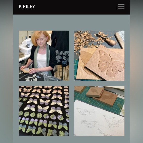 K Riley Custom Metallic Green-Grey/White Wearable Art Jacket Fits Sz S/M - Picture 11 of 11